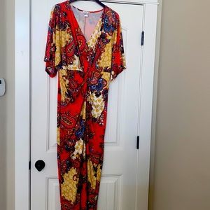 Fabulous multi colored maxi dress,